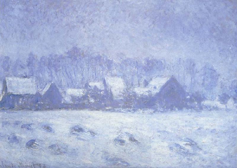 Claude Monet Snow Effect at Giverny China oil painting art